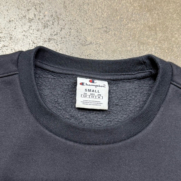 Vintage Champion Block Logo Tackle Twill Sweatshirt - Picture 5 of 8